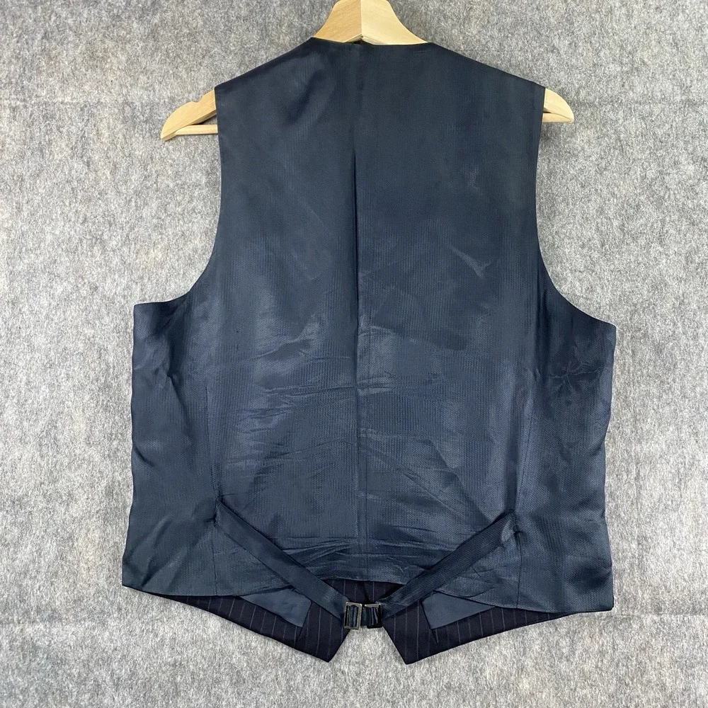 Banana Republic Waistcoat Medium Cashmere‎ Merino Wool Blend Striped Vintage Y2K
